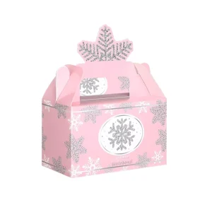 Custom Design Exquisite Christmas Gift Packaging Box With Snowflake Pattern