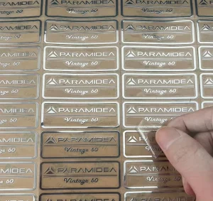 Custom Design Label UV Transfer Sticker Waterproof Packaging Logo 3D Stickers