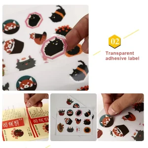 Custom Design Logo Various Materials Waterproof Label Sticker Brand Logo Letter Adhesive Sticker Cosmetics