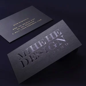 Custom Design Luxury Business Paper Cards, Printing Black Cardboard Paper Business Card