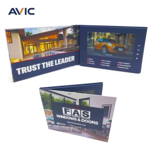 Custom Design OEM LDC HD Screen Wedding Video Brochure for Invitation Gift Video Greeting Card and Video Booklet