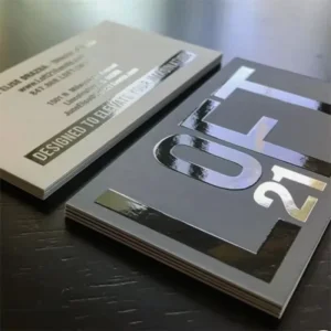 Custom Design Paper Business Card With Printing Hot Stamping Embossed Logo