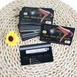 Custom Design Print Plastic PVC Business Card Embossed Number Nails Salon Hair Business Luxury Plastic Business Cards with logo