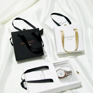 Custom Design Print Product Package Boxes Slide Drawer Jewelry Packaging Christmas Gift Box With Handle