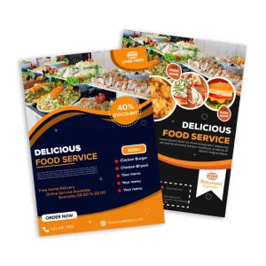 Custom Design Printing Service Takeaway Restaurant Menu & Dining Poster