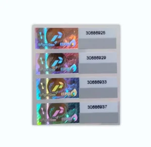 Custom Design Scratch Code 3D Dynamic Security Hologram Label Sticker
