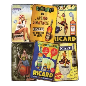 Custom Design UV Printed Painted Beer Poster Retro Metal Plaque Rectangle 20x30cm Bar Club Man Cave Christmas Vintage