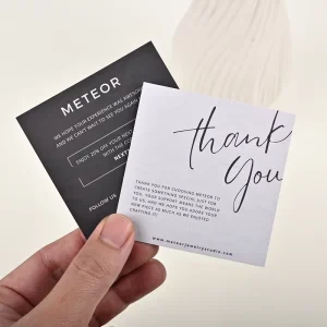 Custom Designed Business Cards for Ecommerce Feedback