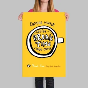 Custom Designed Full Color Digital Printing Advertising Posters Indoor Wall Decoration