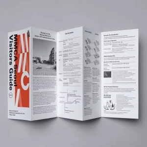 Custom Designed Impression De Brochures Trifold Flyer Folding Business Booklet Catalogue Offset Printing Business Catalog