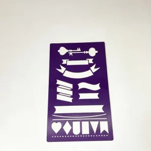 Custom Designed Modern Metal Stencils Reusable Etched Silk Screen Printing Templates for Bullet Journal DIY Craft Projects