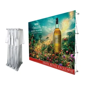 Custom Designed Portable Exhibition Wall Pop up Booth Stand Trade Show Display Campaign Backdrop and Banner Display Boards
