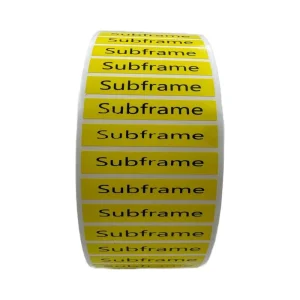 Custom Designed Sized Waterproof Adhesive Sticker Colorful PET Labels Printed Design 70gsm for Electronics Packaging