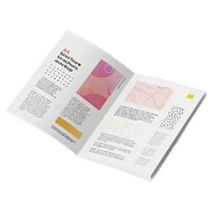 Custom Designed Sketches Brochures Leaflets Enterprise Size CMYK Color Offset Printed Cardboard Perfect Binding