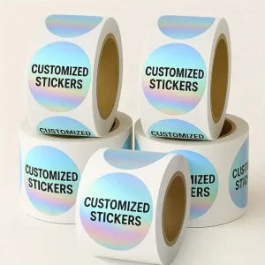 Custom Designed Waterproof Hologram Label Sticker Products Packaging Logo Holographic Stickers Label Makers