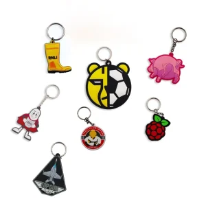 Custom Designer Kawaii Character Cartoon Rubber Sublimation Pvc Silicone Cute Animal Promotional Keychain Accessories
