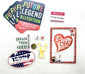 Custom Die Cut Magnet Sticker Waterproof Oil-resistant UV-resistant Soft Magnetic Stickers For Decoration On Fridge Car Wall