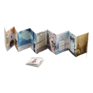 Custom Digital Design Trifold Leaflets Brochures & Booklets Printed on Art & Coated Paper