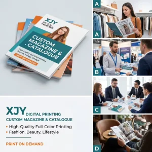 Custom Digital Printing Fashion Magazine Catalogue Brochure Booklet Pamphlet Book Printing Service