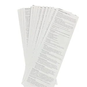 Custom Double Sided A5 A6 Coated Art Cardboard Logo Printing Folding Menu Flyer Brochure Booklet Instruction Manual Leaflet