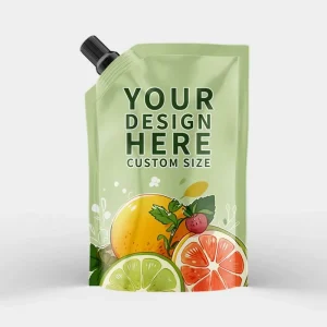 Custom Drinks Spouted Stand up Pouches Liquid Bag Stand up Pouch Bag Plastic for Juice Food Packaging