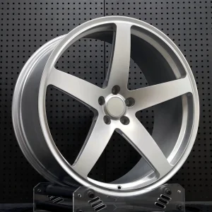 Custom Durable Matt Silver Forged Rim 18 19 20 21 22 Inch Lightweight Alloy Wheel 5×114.3 5×120 5×112 for Tesla BMW Audi Porsche