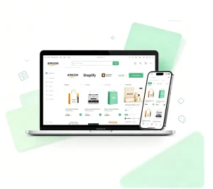 Custom E-commerce Graphic Design for FBA Listings, Responsive Shopify Website, Brand Logo Customization