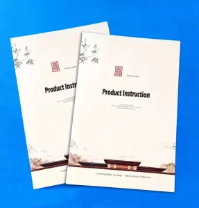 Custom Eco Friendly Coated Bond Paper Business Catalog Product Brochure Full Color Luxury Promotion Printing