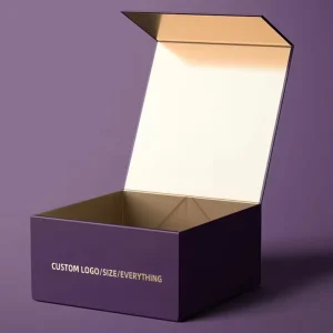 Custom Eco-Friendly Recycled Materials Collapsible Rigid Box Magnetic Closure Folding Cardboard Gift Paper Packaging