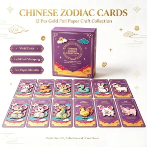 Custom Eco Friendly Zodiac Christmas Cartoon Holiday Printing Paper Box Corrugated Board Portable