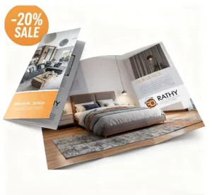 Custom Eco friendly Hard Cover Brochure Catalog Booklet with UV and Digital Printing on Paper