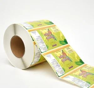 Custom Eco-friendly Reusable Adhesive Glossy Surface Vinyl Roll Labels Stickers Beverage Logo Label Stickers