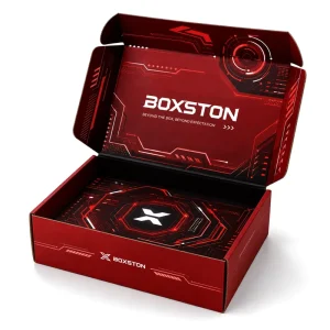 Custom Electronic Product Packaging Box with Protective Insert Printed Logo and Premium Technology Design