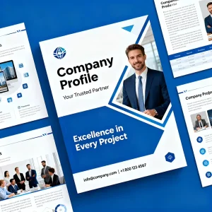 Custom Elegant Multi Page Commercial Presentation for Creative Agencies Booklet
