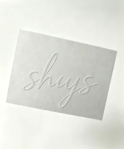 Custom Emboss Design Personalized Thank You Card for Businesses Greeting Card With Logo Printing