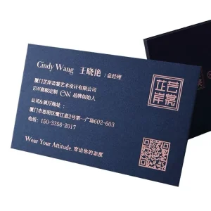 Custom Embossed Debossed Business Card Cotton Paper