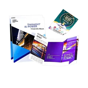 Custom Enterprise Advertising Brochure with Offset Printing on Copper Plate Paper