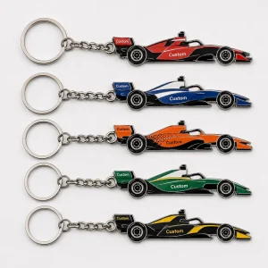 Custom F1 Racer Keychains Mini Racer Key Chains Exquisite Fashion Design Racing Lover Souvenir Key Ring