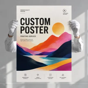 Custom FSC Certified Full Color Large Format Wall Art Poster Printing Service
