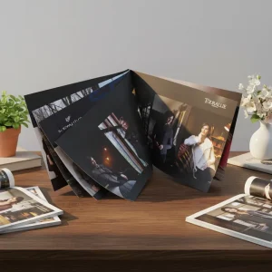 Custom Factory-Sized Design Magazine A4 Variable Full Color Booklet Brochure Catalog Printing Service