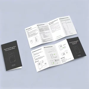Custom Fancy Coated Paper Mini Brochure Printing Service Digital Printing Film Lamination User Manual Instruction Booklets
