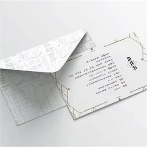 Custom Fancy Style Embossed Printing Business Cards Different Thank You Design for Small Businesses