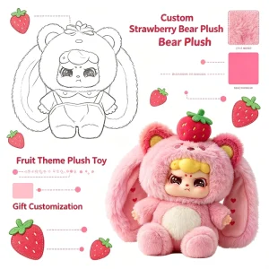 Custom Fluffy Plush Doll Custom Cartoon Character Plush Toy Fast Sampling BSCI Factory Custom Plush Mascot for Event Decoration