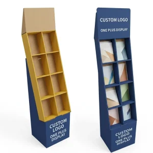 Custom Foldable Eco Friendly Advertising Cardboard Floor Retail Shop Notebook Newspaper Magazine Comic Book Display Rack