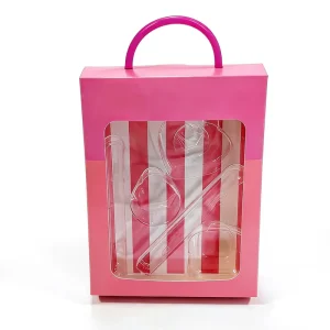Custom Foldable Recycled Materials Gift Box with Embossing and Glitter for Cosmetic Jewelry Packaging Portable Elegant Present Box