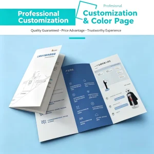 Custom Folded Flyer & Brochure Professional Printing Solution Global Door to Door Delivery