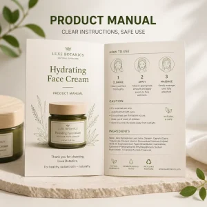 Custom Folded Flyer Daily Chemical Products Brochure With Your Own Brand