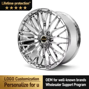Custom Forged Wheels 20 22 24 Inch Monoblock Forged Aluminum Hub-Centric Fit Mercedes-Benz W223 5×112 Chrome Wheels