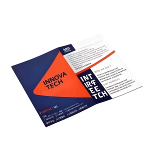 Custom Free Design Art Paper Flyers Leaflet Trifold Brochure Printing Instruction Manual Menu Catalog Magazine Printing Service