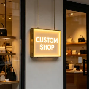 Custom Front Store Wall Logo Sign Backlit Letters LED Illuminated Sign for Business